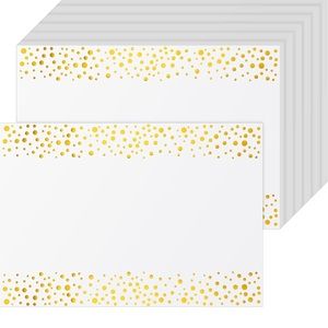 Telling 100 PCs gold papers mats for wedding, shower and birthday party